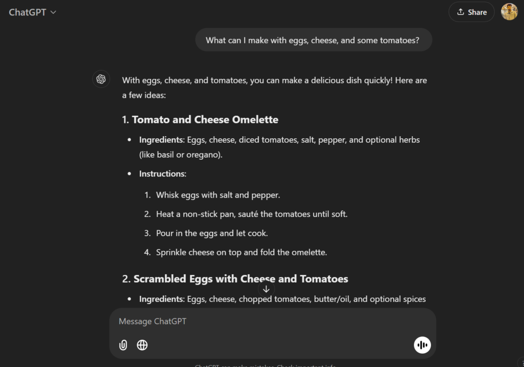 AI 101: A Curious Student’s Guide to Getting Started with AI 🚀 Prompts For Recipe generation